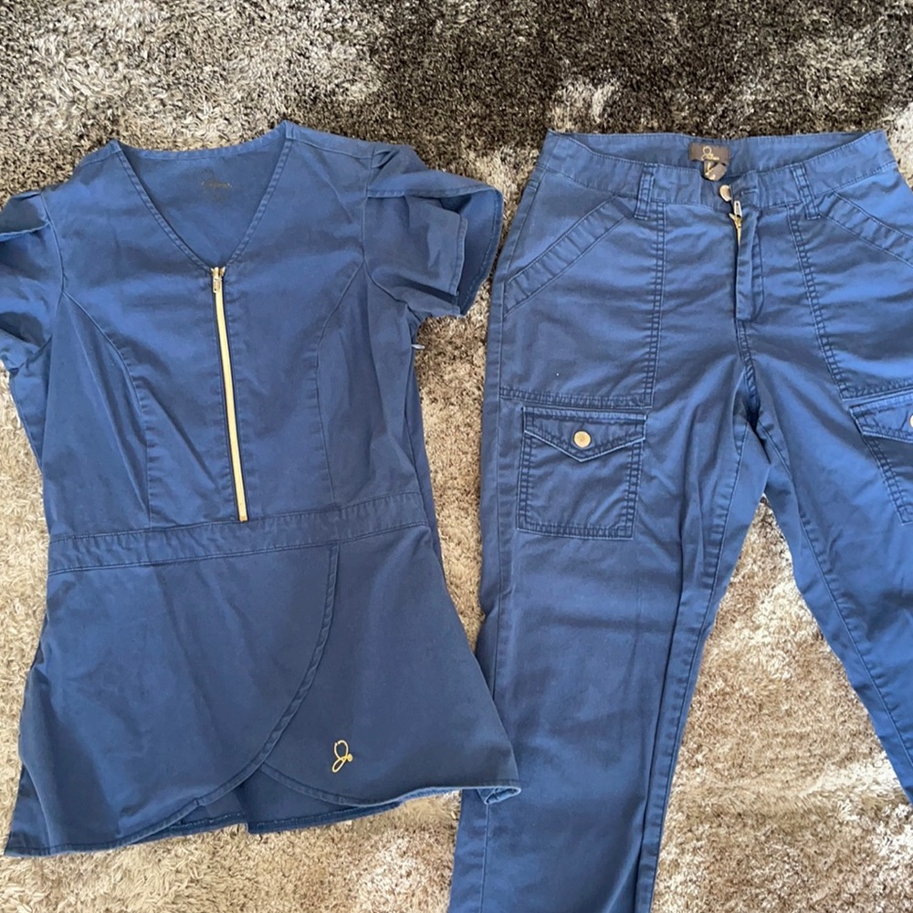 Jaanuu Blue Scrub Set